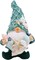 Coastal Beach Themed Gnome Figurine, Nautical Freestanding Home & Garden Decor, 8 Inches